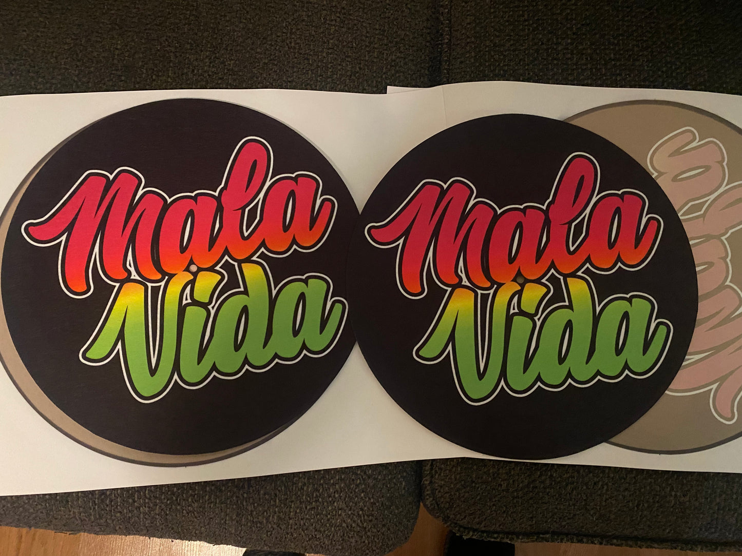 Custom 12” Slipmat pair