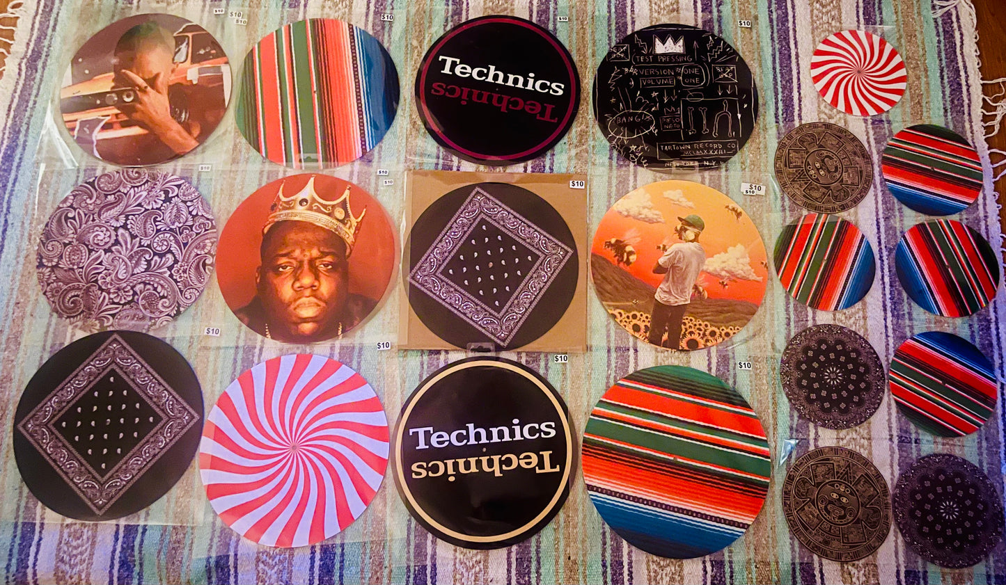 Custom 12” Slipmat pair