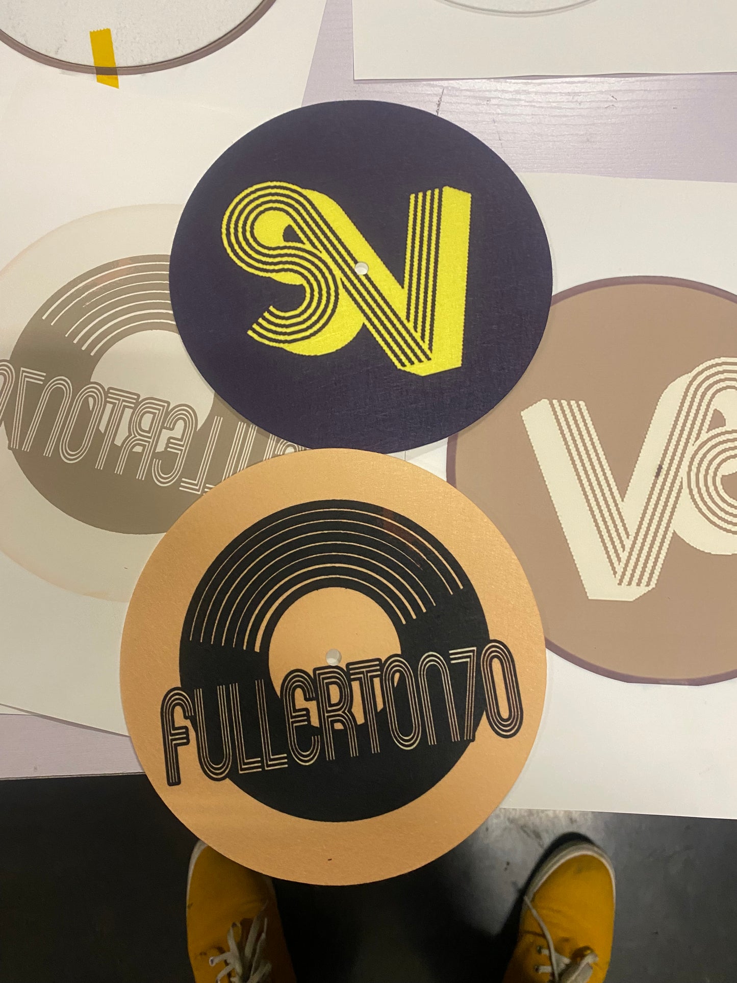 7″ custom Slipmat pair– 16oz Glazed Bottom