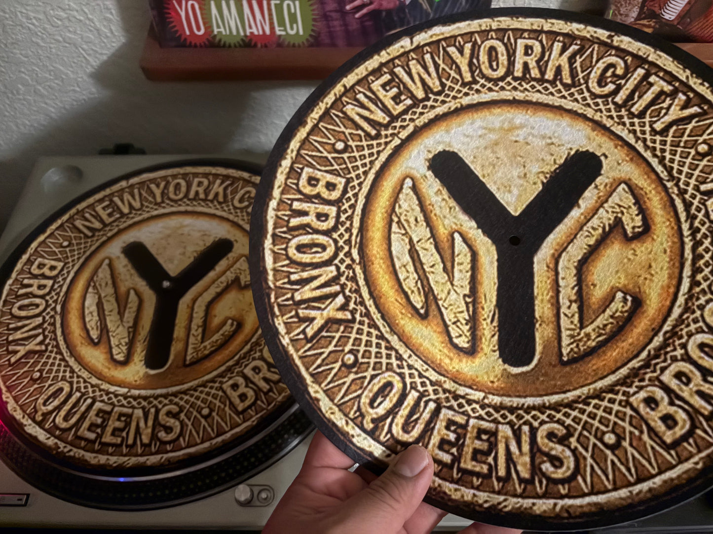 NYC (Bronx, Queens, Brooklyn) subway token 12” slipmat