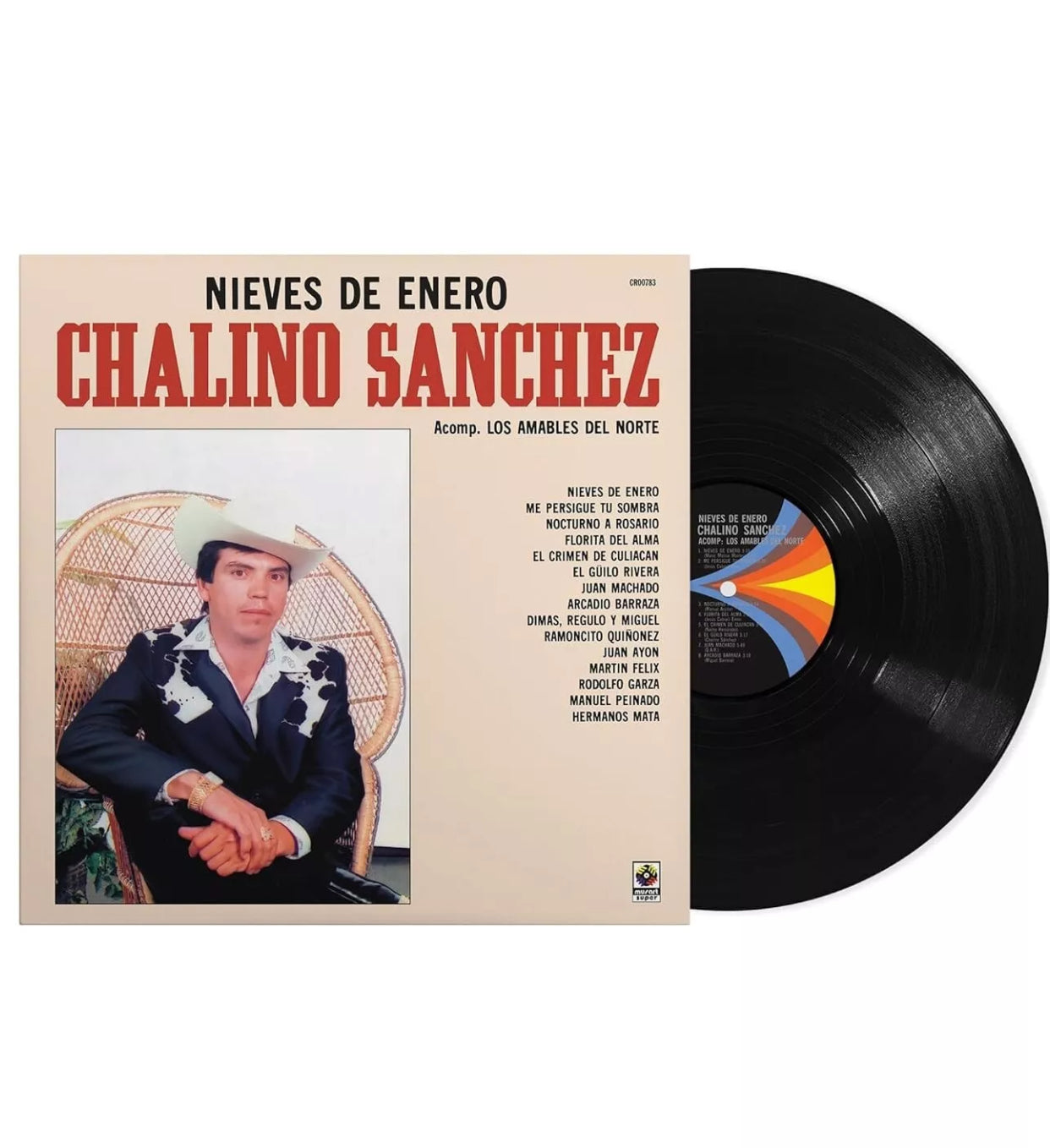 Chalino Sánchez – Nieves de Enero (vinyl) - BRAND NEW. 12” Chalino slipmat included.