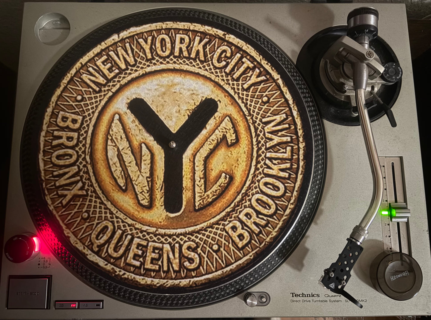 NYC (Bronx, Queens, Brooklyn) subway token 12” slipmat