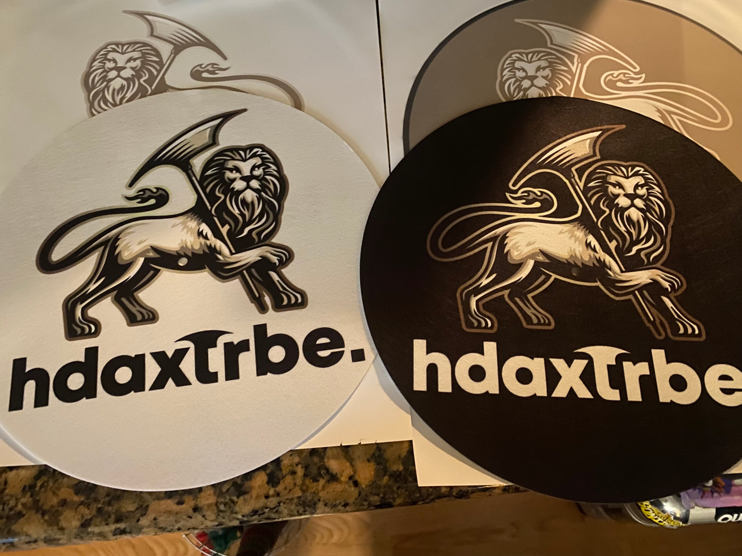 Custom 12” Slipmat pair