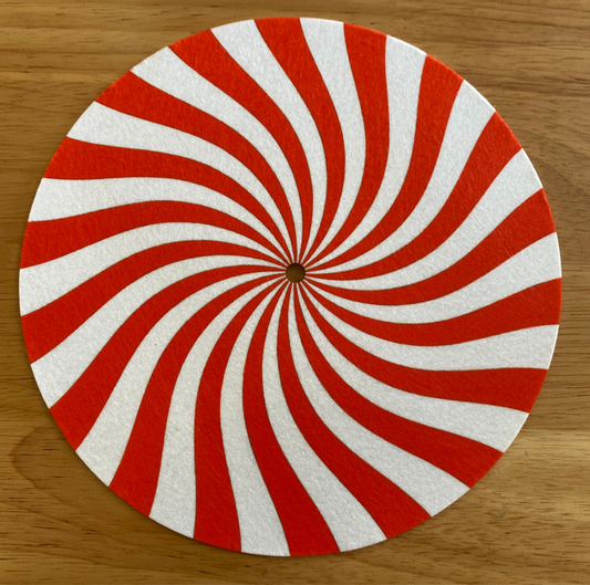 7” Peppermint Spiral slipmat