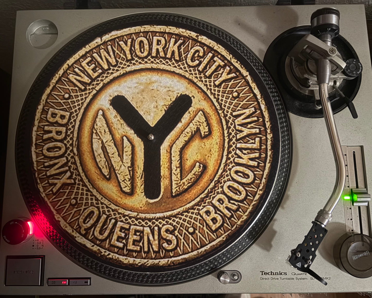 NYC (Bronx, Queens, Brooklyn) subway token 12” slipmat