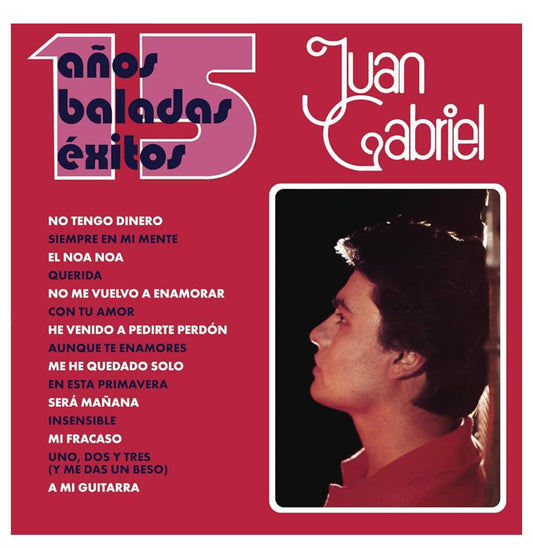 Juan Gabriel- 15 Años Baladas Éxitos (brand new 2LP Red vinyl)