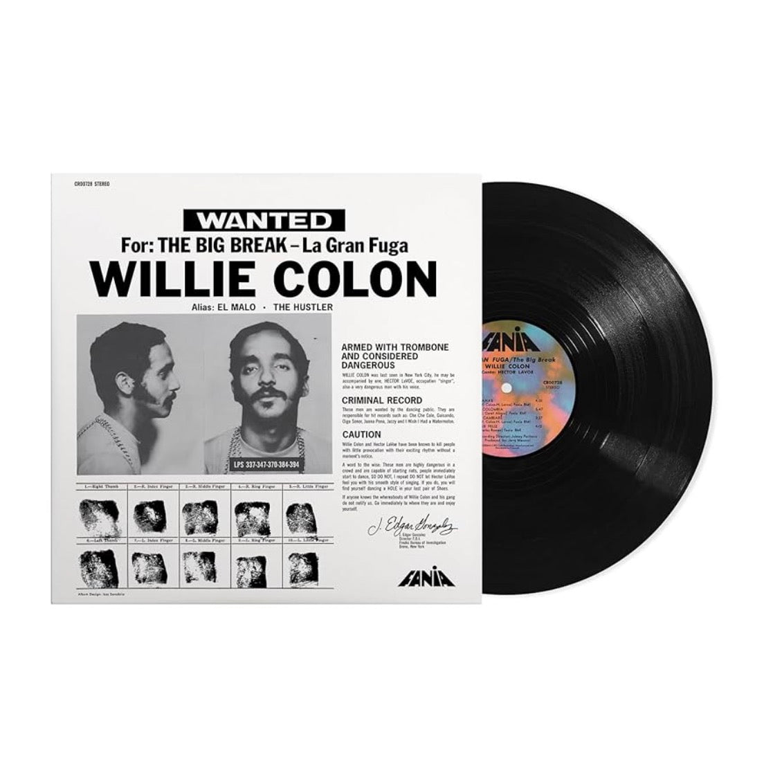 Willie Colon– Wanted For: The Big Break - La Gran Fuga (new vinyl)