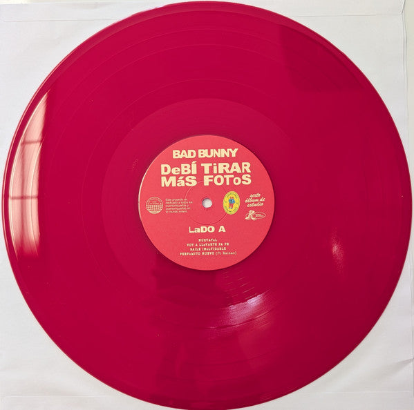 Bad Bunny – Debí Tirar Más Fotos (sealed 2LP vinyl) brand new Red Vinyl includes limited 12” slipmat