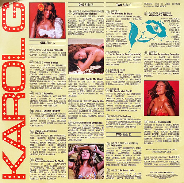 KAROL G- Tropicoqueta [Tangerine Vinyl] new 2LP vinyl