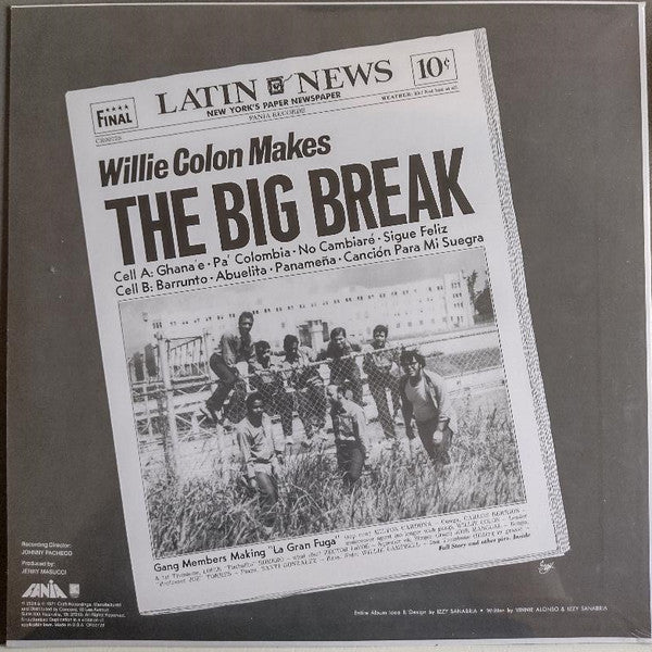 Willie Colon– Wanted For: The Big Break - La Gran Fuga (new vinyl)