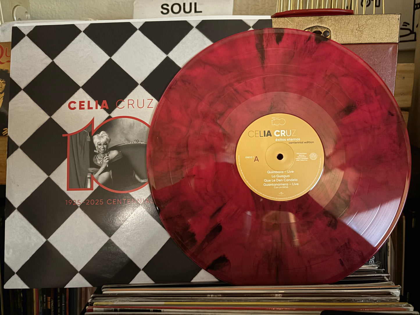 Celia Cruz - Éxitos Eternos: Centennial Edition Limited Edition (2 LP Cherry Marble
vinyl) brand new