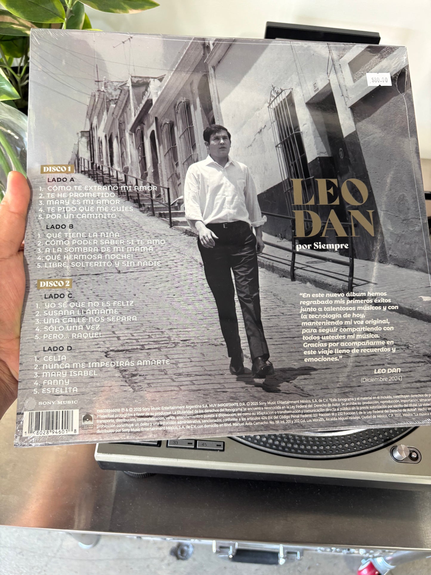 Leo Dan – Leo Dan Por Siempre "Mis Primeros Éxitos" brand new 2LP vinyl