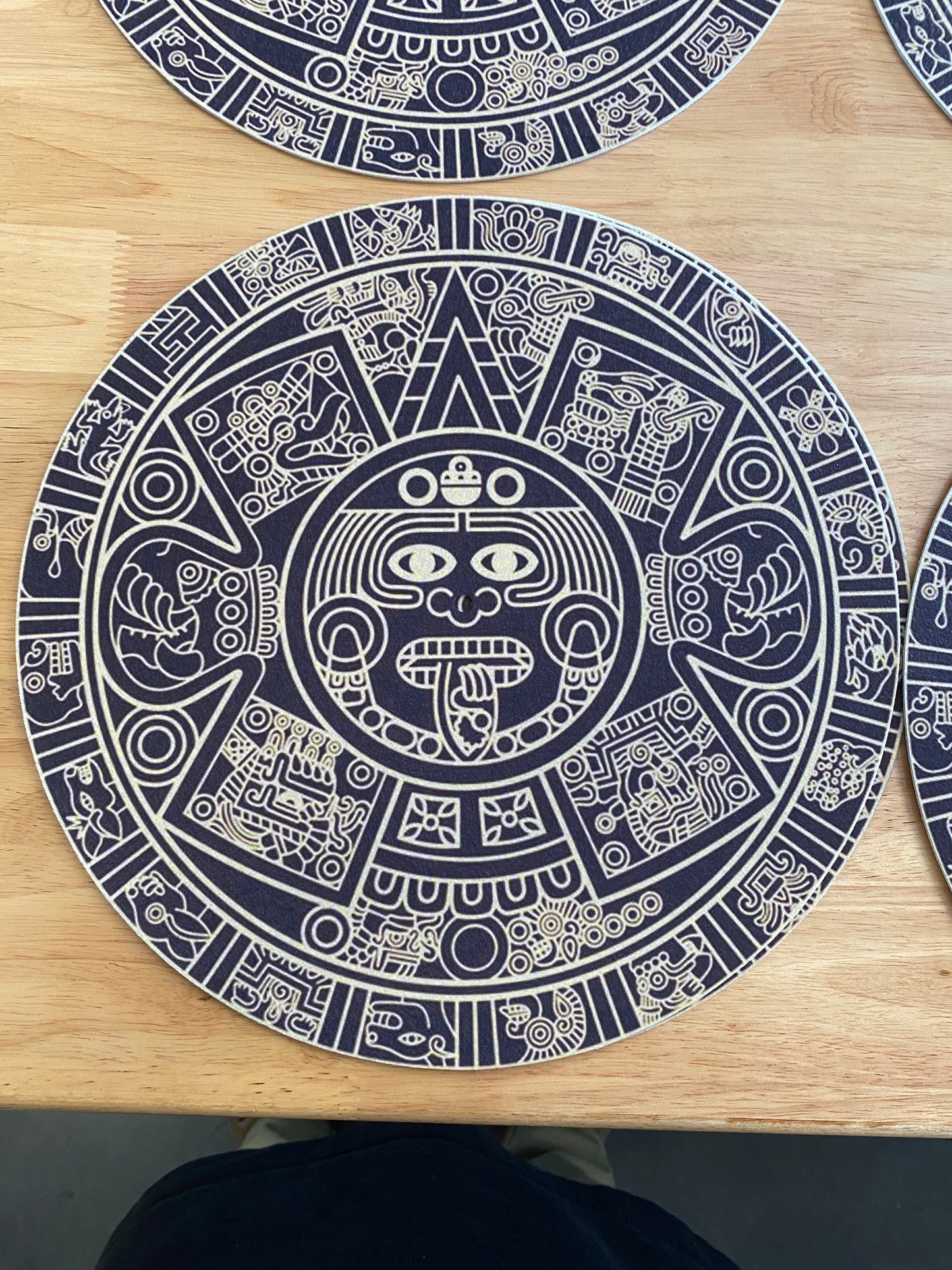 Aztec calendar 12” slipmat