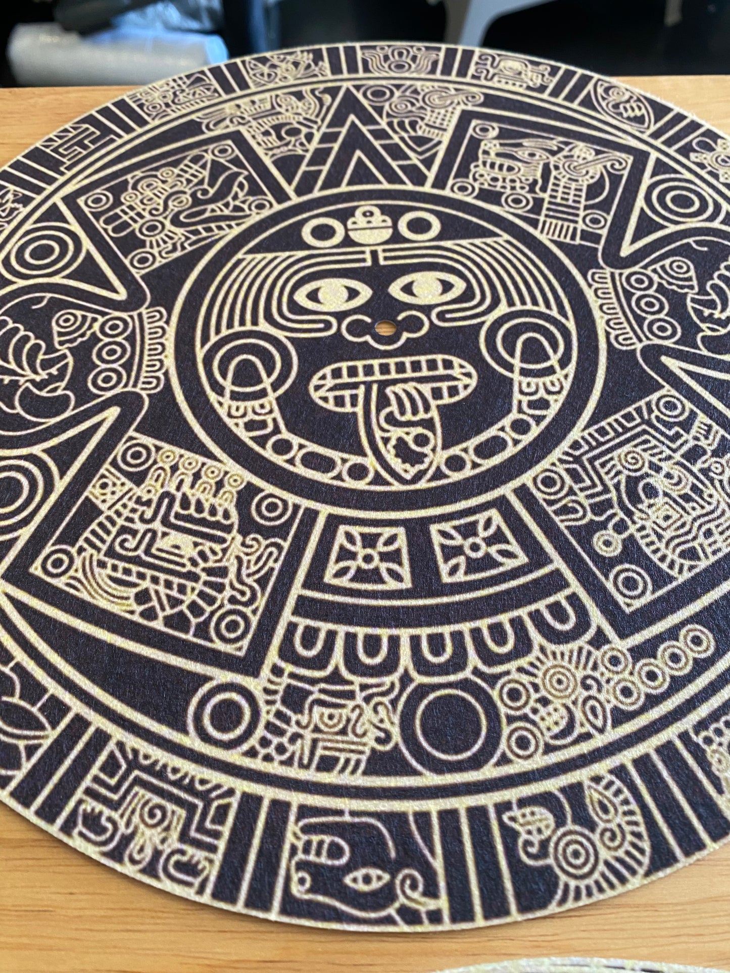 Aztec calendar 12” slipmat