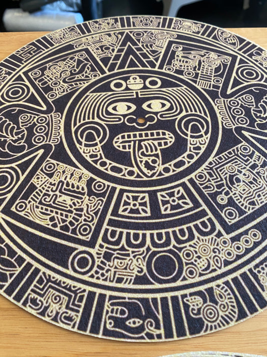 Aztec calendar 12” slipmat