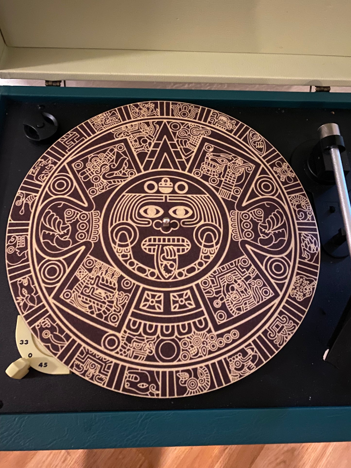 Aztec calendar 12” slipmat