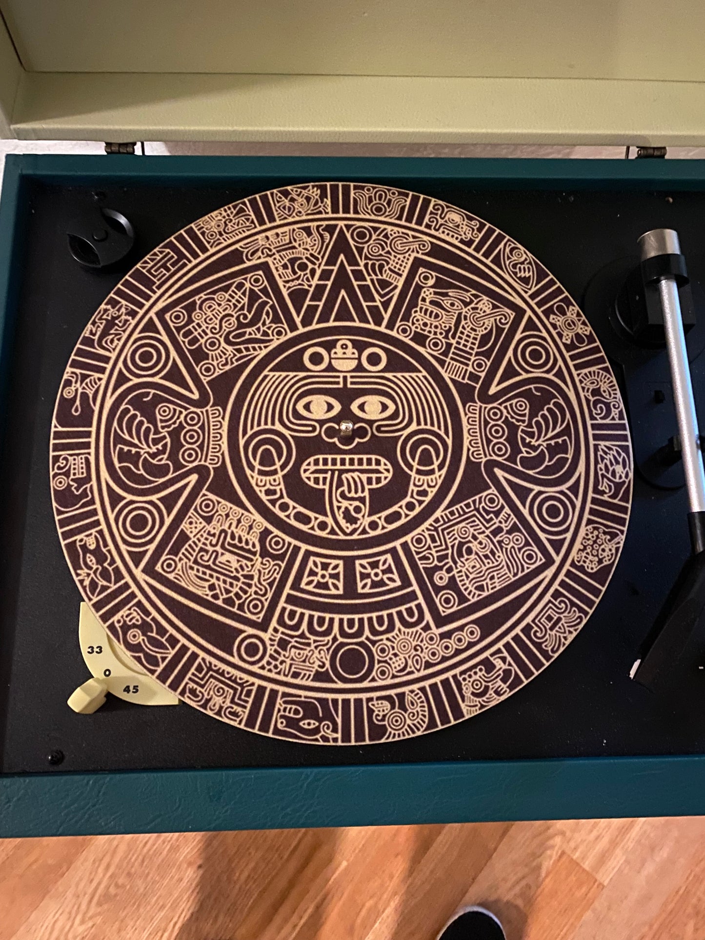 Aztec calendar 12” slipmat